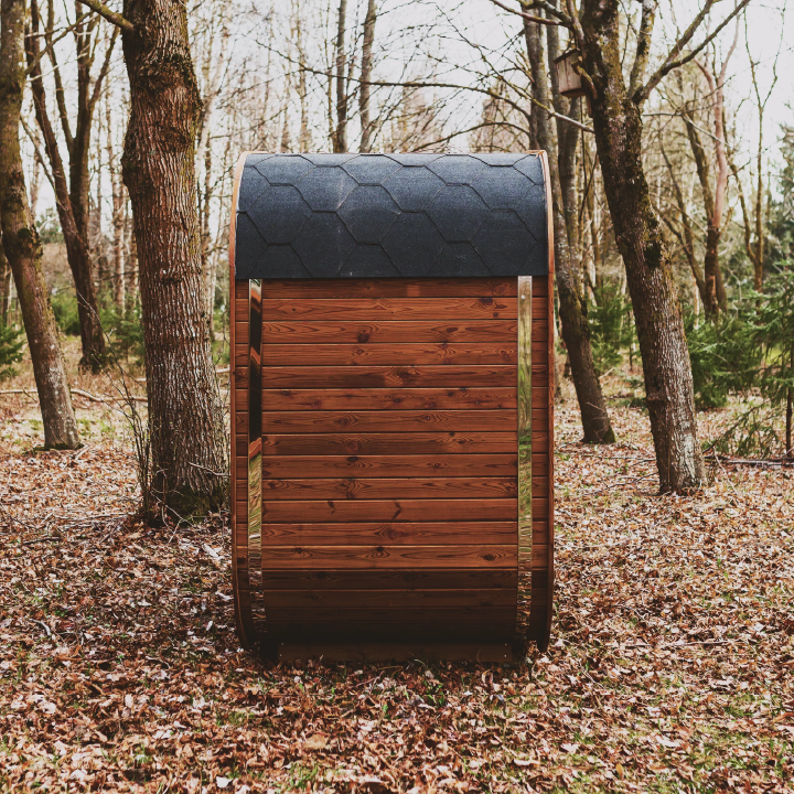 Mande MW12 ThermoWood Outdoor Sauna for Backyard and Patio Spaces