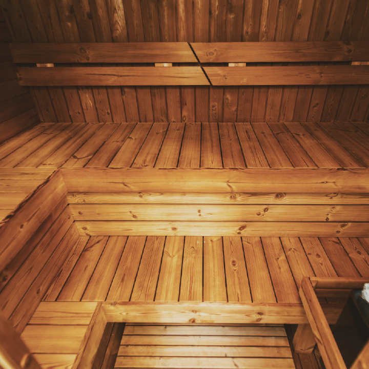 Mande MW12 ThermoWood Outdoor Sauna for Backyard and Patio Spaces
