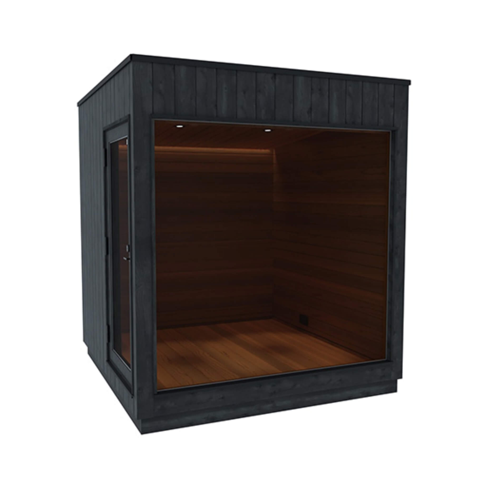 ThermaSol Nordic Misty Medium Outdoor Lounge Sauna Cabin – Thermo Spruce & Aspen