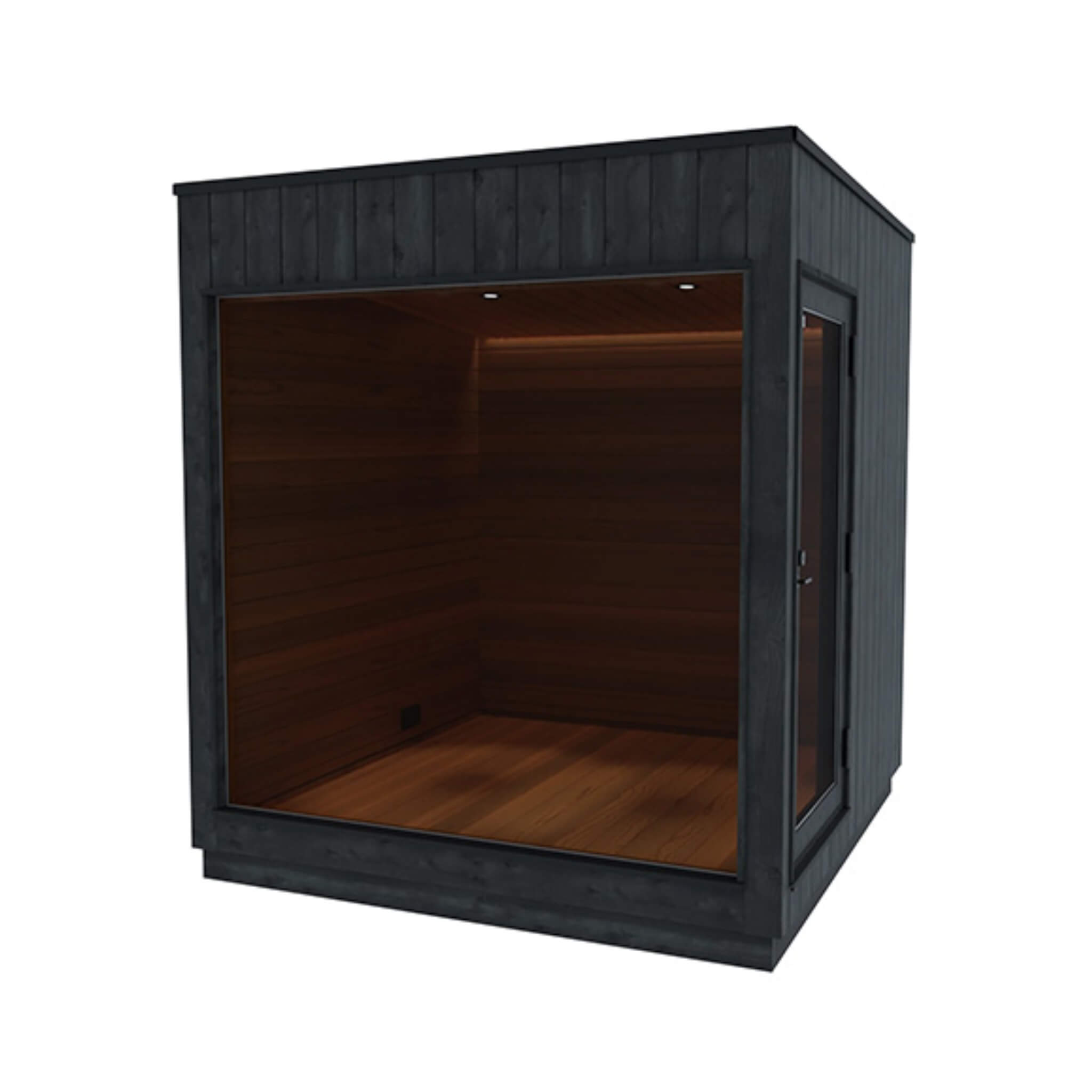 ThermaSol Nordic Misty Medium Outdoor Lounge Sauna Cabin – Thermo Spruce & Aspen