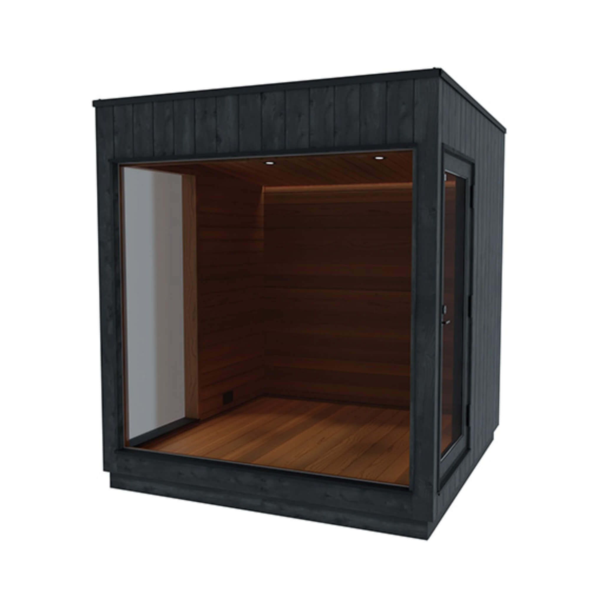 ThermaSol Nordic Misty Medium Outdoor Lounge Sauna Cabin – Thermo Spruce & Aspen